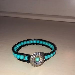 blue bracelet